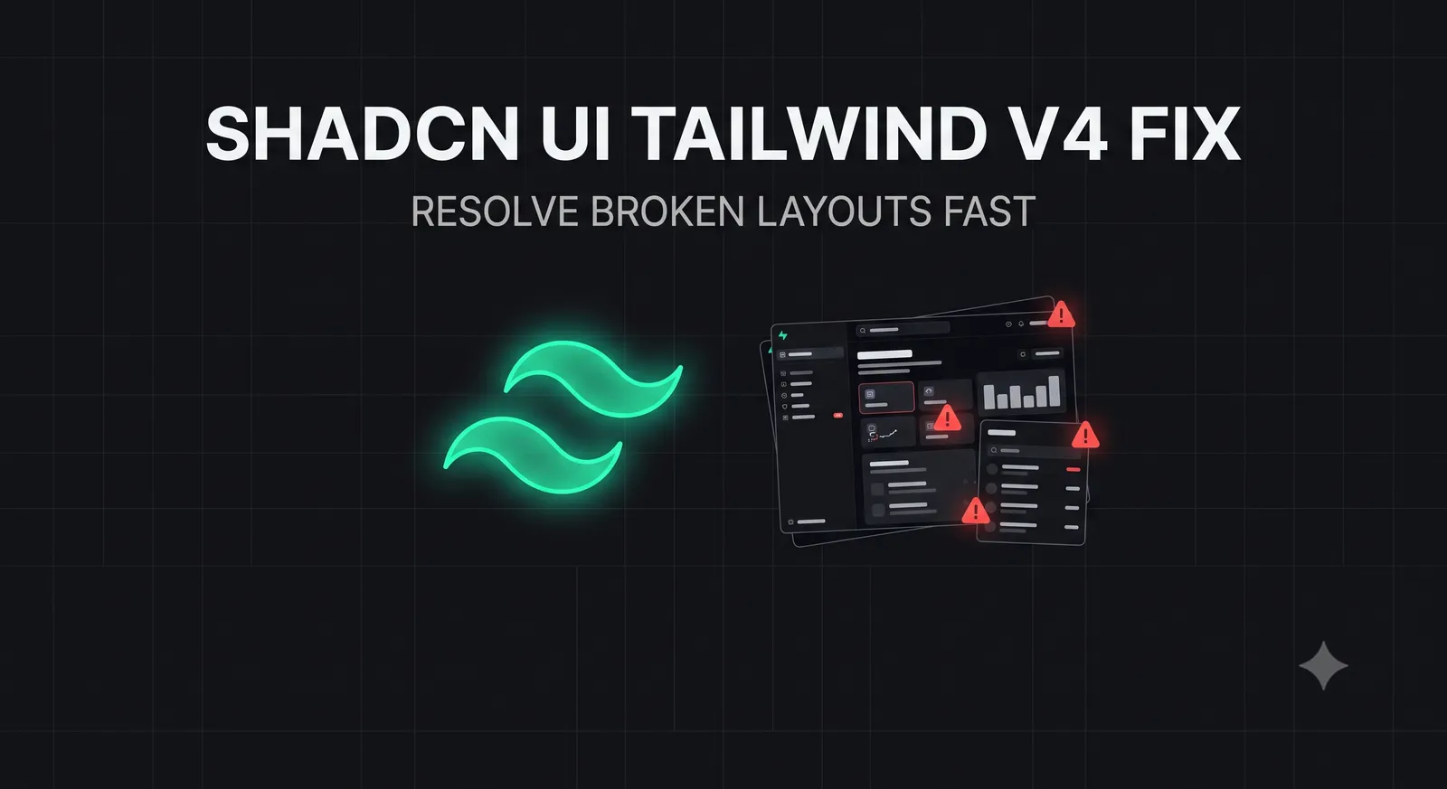 Shadcn UI Layout Broken in Tailwind v4 — How to Fix It Fast